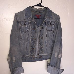 Worn-Looking Jean Jacket